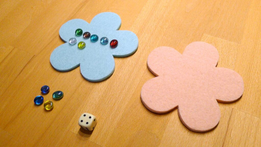 Spiel "Zehner-Blumen" zum Üben des Zehnerübergangs beim Rechnen