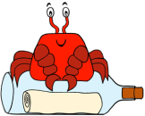 Krabbe-Flaschenpost-h250